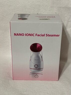 Nano Ionic Facial Steamer - White and Pink